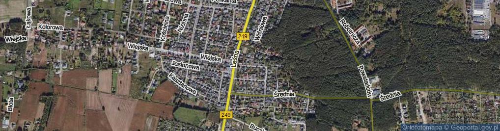 Zdjęcie satelitarne Piaskowa ul.